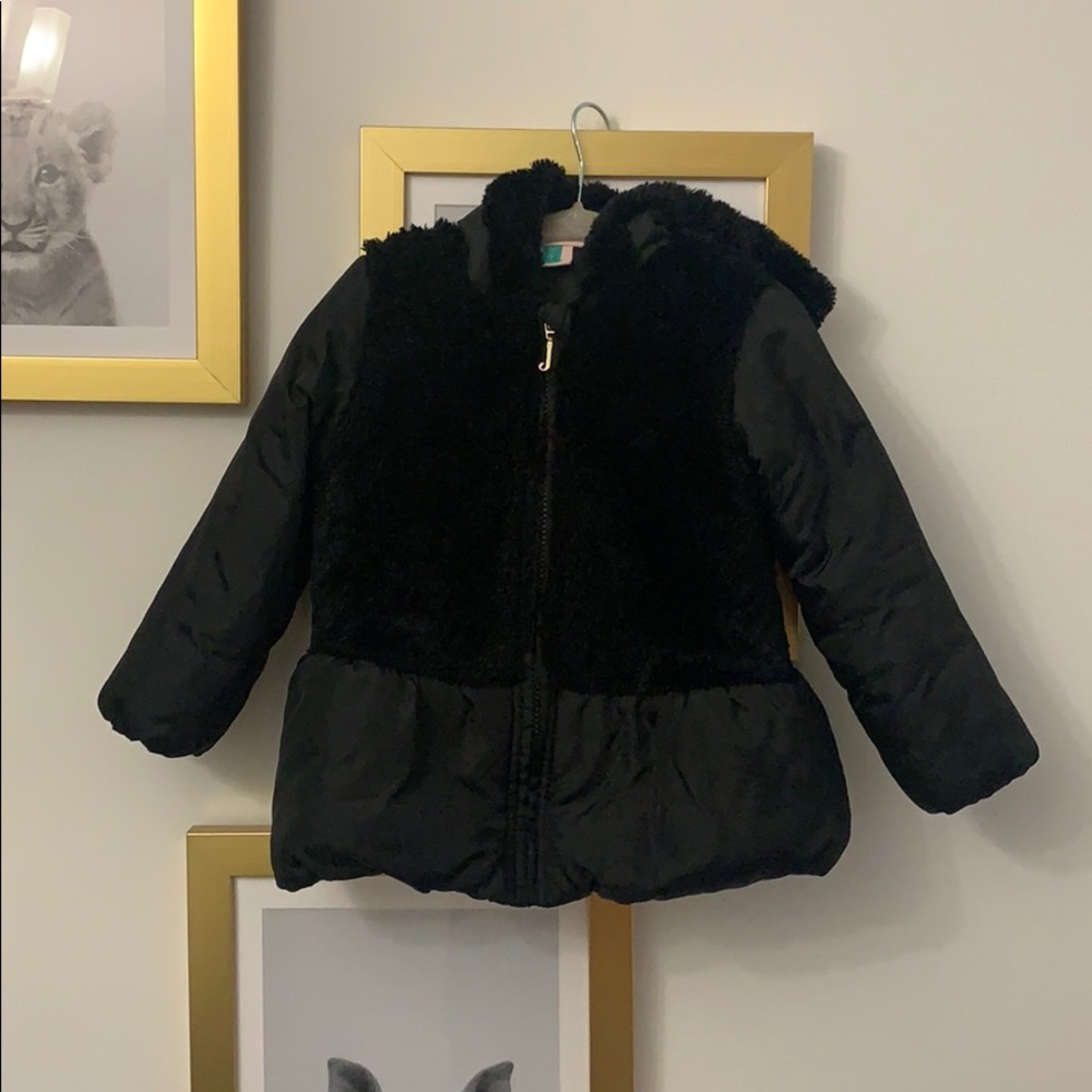 Juicy faux fur hooded puffer